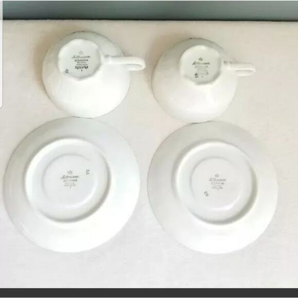 2 Vtg Seltmann Weiden Bavarian China Tea Cups & Saucer Rose Flower Set Cup - Picture 4 of 4